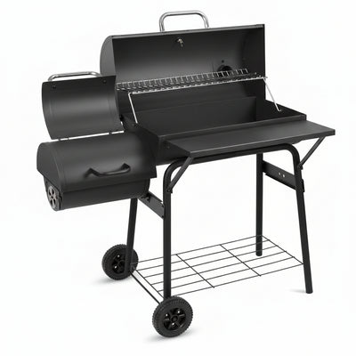 Charcoal Grill Offset Smoker 535 Sq.In.With Front Table for Outdoor BBQ | BBQ Grill for Outdoor Cooking Perfect for Backyard,Patio,Camping,Picnics and Outdoor Barbecue Parties by