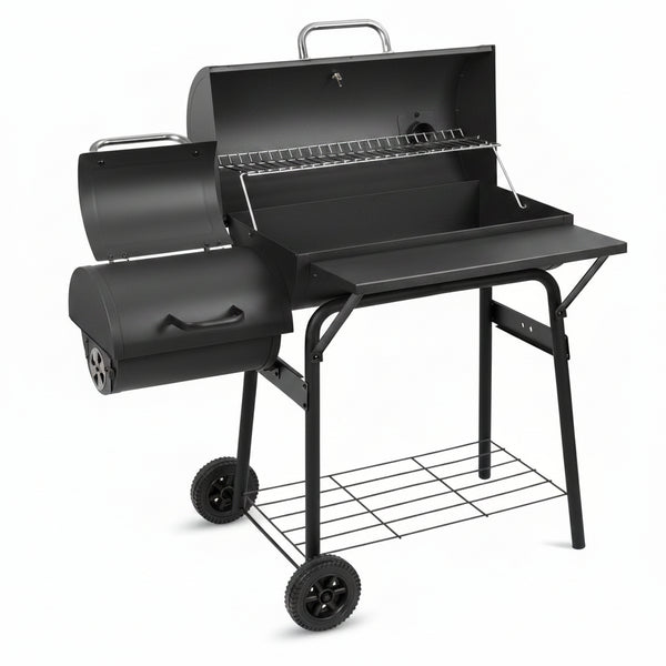 Charcoal Grill Offset Smoker 535 Sq.In.With Front Table for Outdoor BBQ | BBQ Grill for Outdoor Cooking Perfect for Backyard,Patio,Camping,Picnics and Outdoor Barbecue Parties by